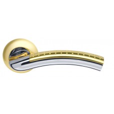 Ручка раздельная Armadillo (Армадилло) Libra LD26-1SG/CP-1 матовое золото/хром